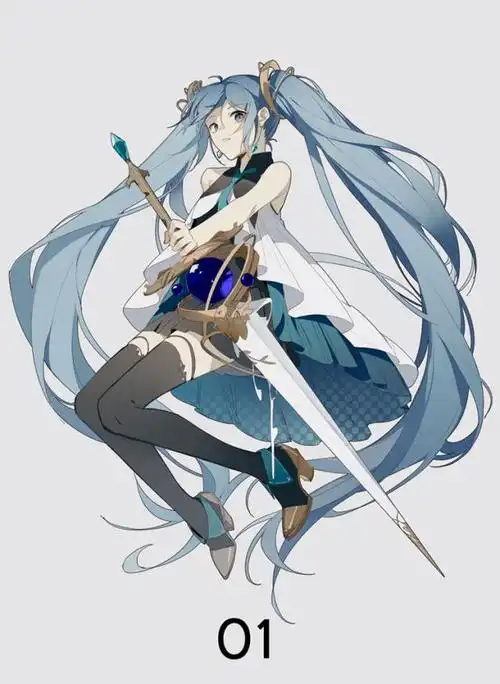 人物绘画,可爱画风的卡通女孩插画,涂色超棒