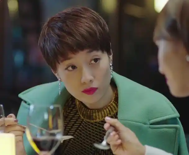 我的前半生明星马伊琍罗子君同款绿色收腰系带过膝韩版双面呢大衣