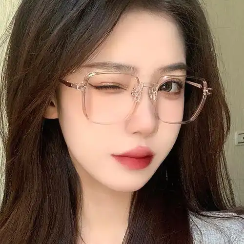 2024新款冷茶色时尚镜架女素颜眼镜防蓝光辐射近视度数可配tr8906
