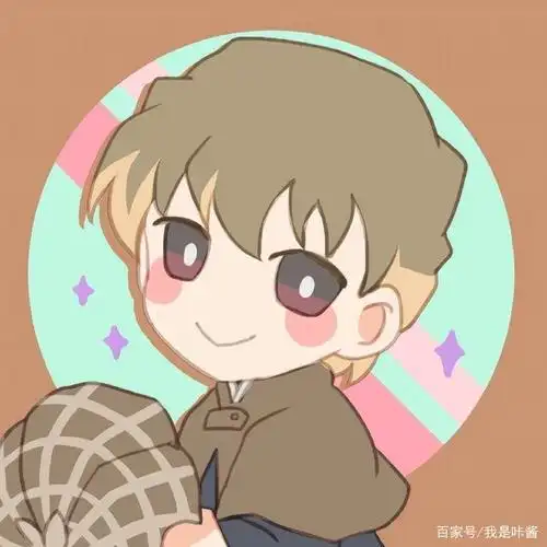 名侦探柯南q版头像,呆萌版新一,快斗来袭