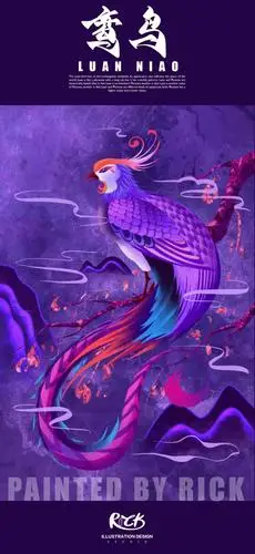 插画师rick迁令人着迷的奇异中国风