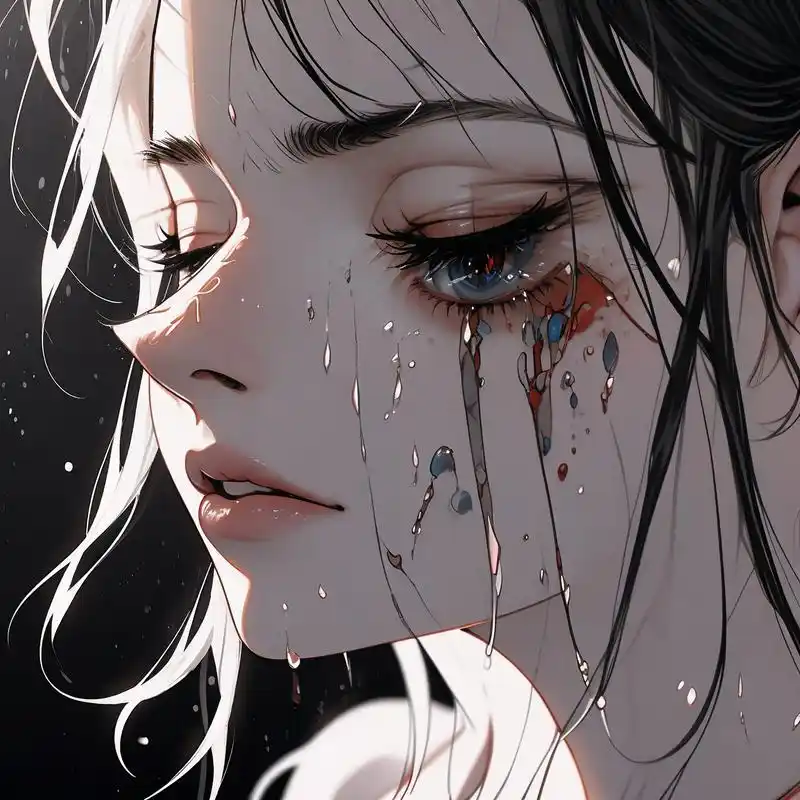 女生流泪头像💧谁看了不迷糊～ 女生流泪头像来啦!