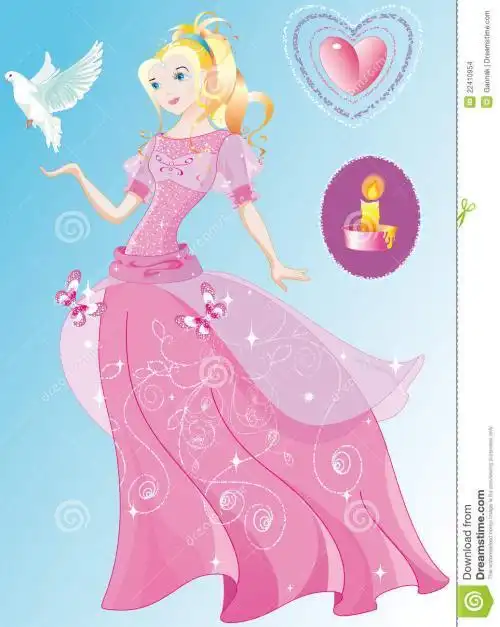 粉色衣服卡通图片粉色水母简笔画 第1页穿低胸的动漫 低胸公主裙礼服