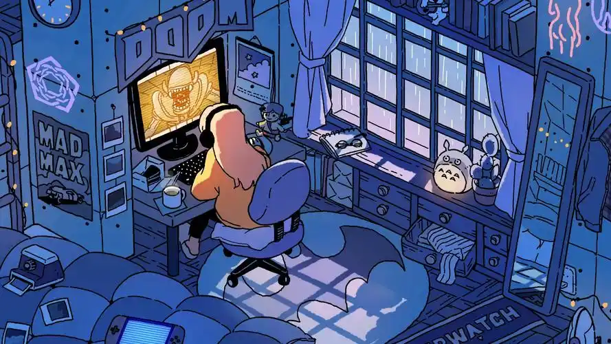 好喜欢这组蓝色ipad电脑壁纸