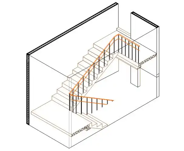 [分享]楼梯剖面图画法cad资料下载
