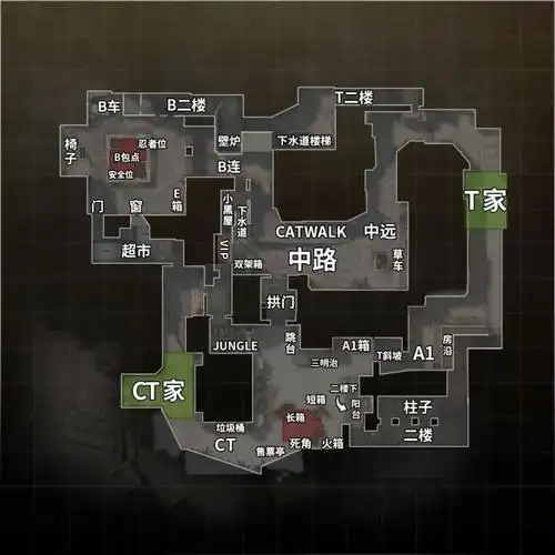 荒漠迷城(de_mirage)地图 中英文报点_特玩csgo专区