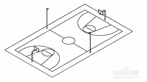 篮球场怎么画简单又漂亮