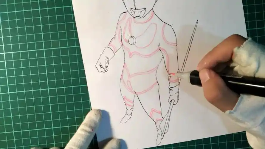 【g笔】【马克笔】手绘归来的奥特曼,杰克奥特曼