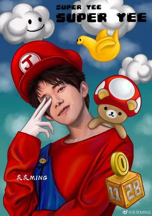 易烊千玺q版手绘 - 堆糖,美图壁纸兴趣社区