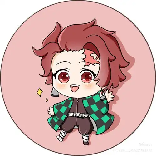 要做的吧唧_鬼灭之刃原创灶门炭治郎炭治郎平涂日系q版我要上首推头像