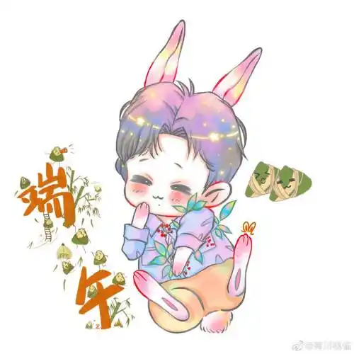 肖战画的端午粽子