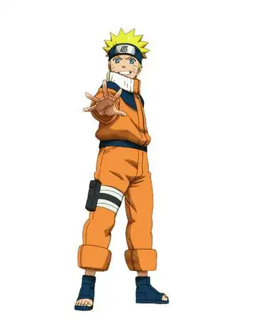 火影忍者自来也鸣人木叶丸相同动作图片,就是伸着手的那种