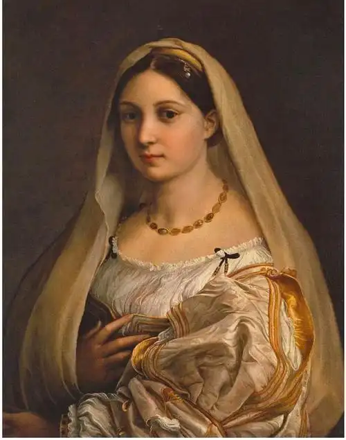 「世界名画」戴头巾的少女油画欣赏