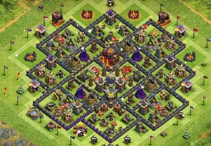 10本十本.防护阵,部落冲突阵型分享,10本十本.