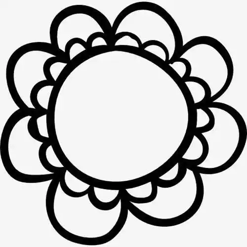 花的圆形花瓣图标