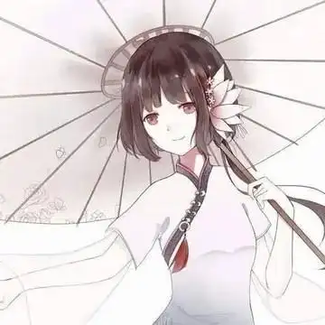 双笙动漫头像红色双笙古风红衣女撑伞头像唯美梦幻!