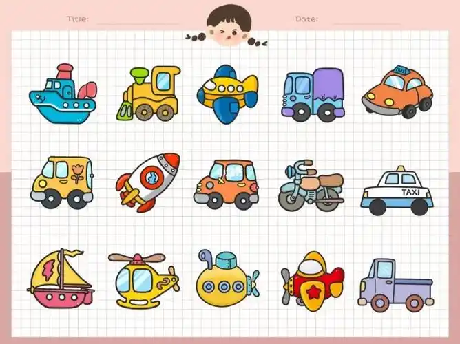 100种交通工具简笔画彩色,交通工具简笔画图片大全-图片大观-奇异网
