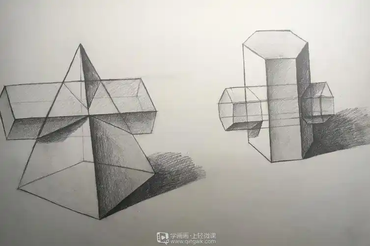 作业:ps能不能画素描之组合几何体素描画法训练 - 用户6240 - 轻微课