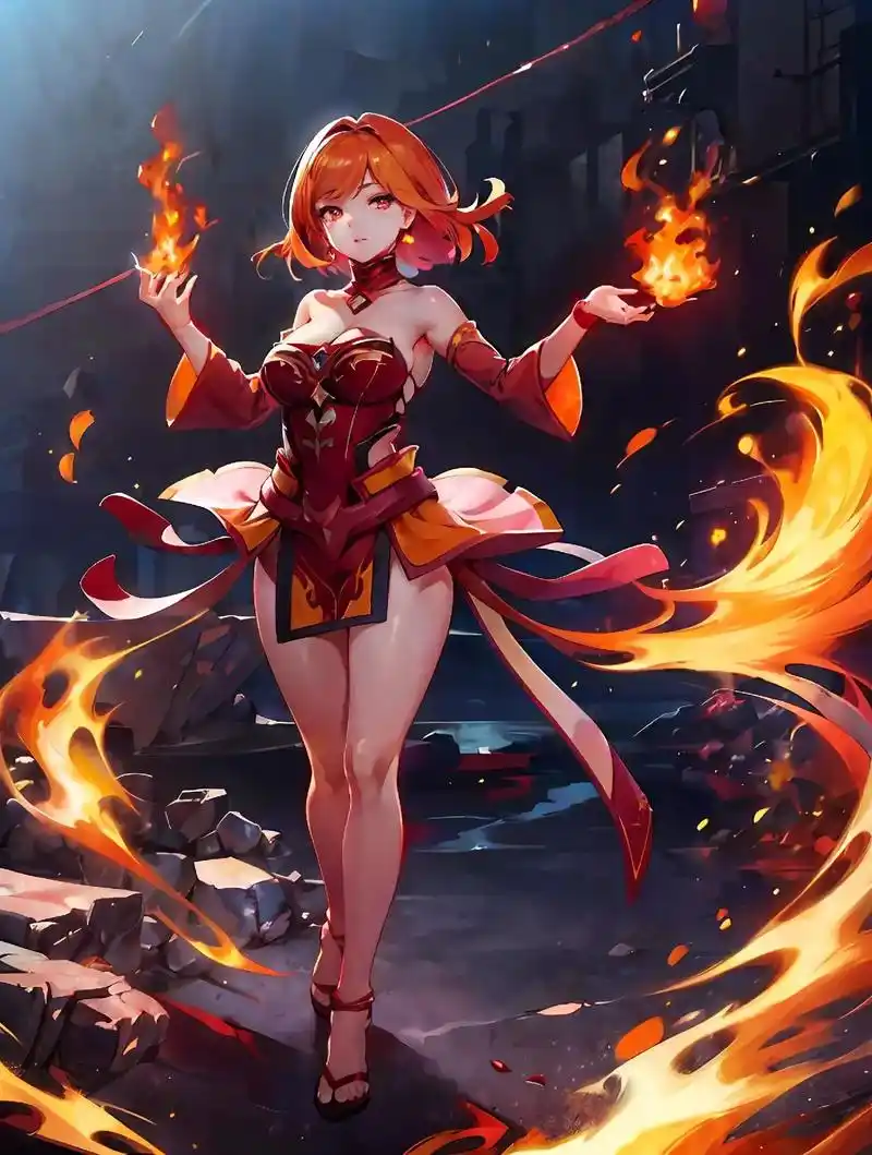 ai二创.火女莉娜#秀逗魔导士 #dota2 - 抖音