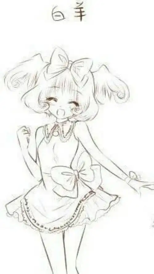 十二星座的娃娃怎么画简笔画