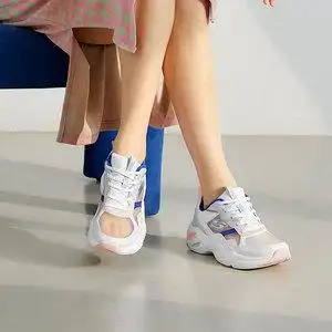 斯凯奇夏季女鞋老爹跑步鞋透气薄如蝉翼网面轻便熊猫鞋运动休闲鞋