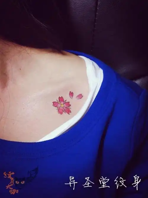 梅花纹身_纹身图案手稿图片_高天的纹身作品集