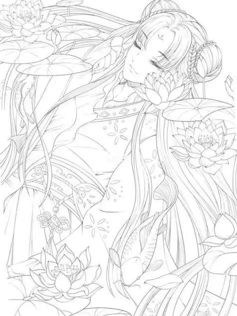 动漫古风人物简笔画集