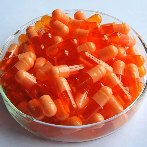 清真空硬明胶胶囊红色和黑色尺寸 0