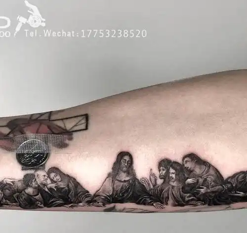 《最后的晚餐》致敬达芬奇 1_纹身吧社区 - 纹身大咖