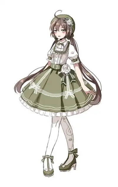 少女 动漫服装素材 设计 动漫人设 二次元 漫画动漫服装素材 设计