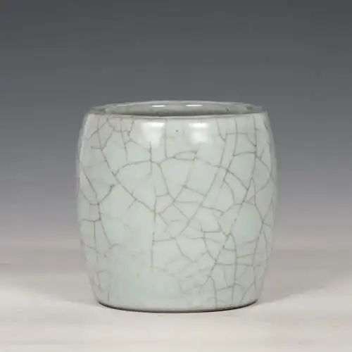 旧藏 南宋官窑青釉笔筒