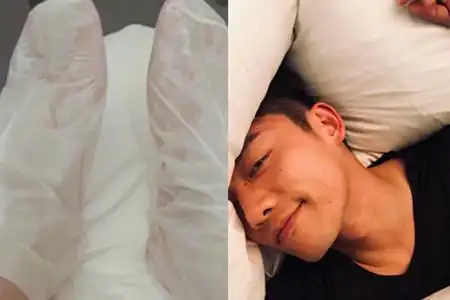 图郑恺敷脚膜遭调侃隔着屏幕都能闻到味道