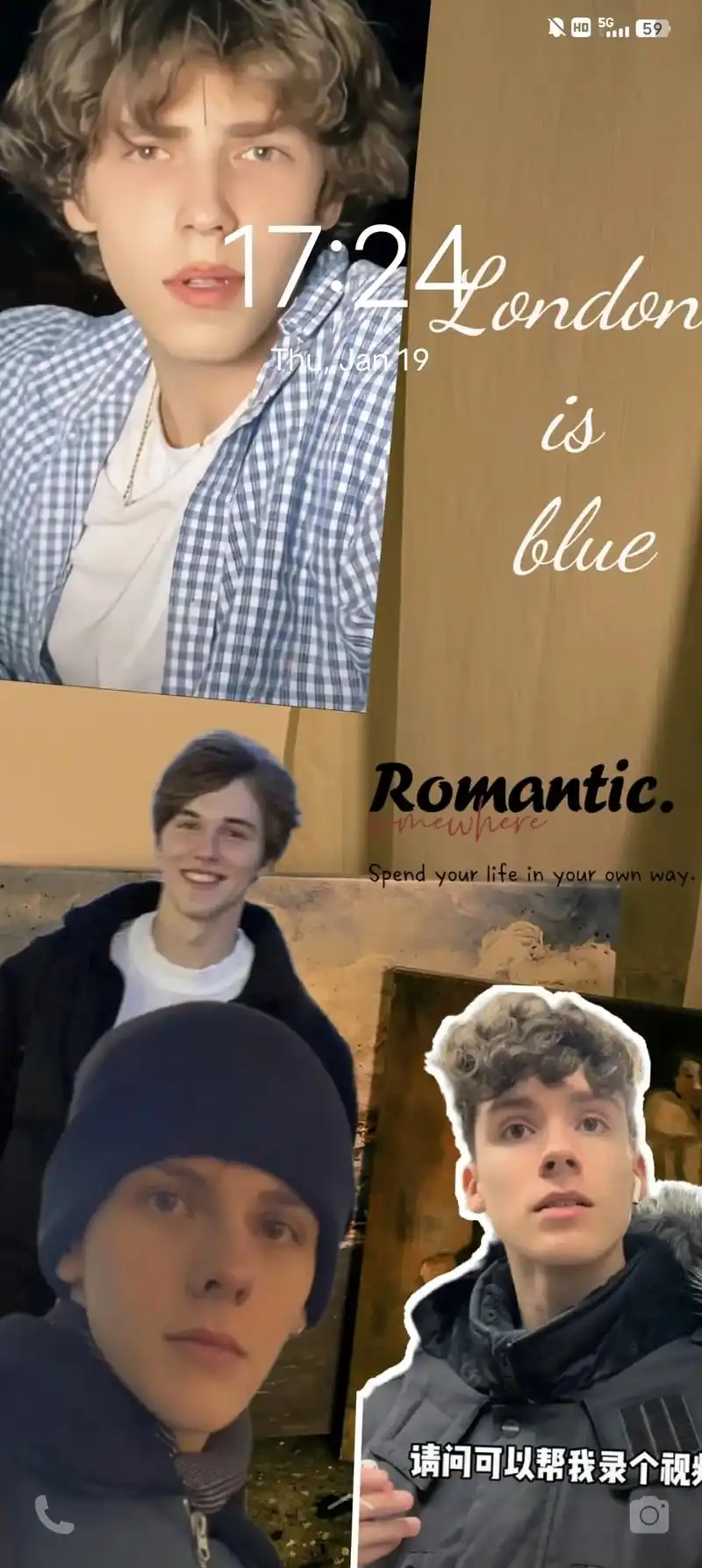 欧美帅哥壁纸 #欧美风 真的爱死我的lock screen - 抖音