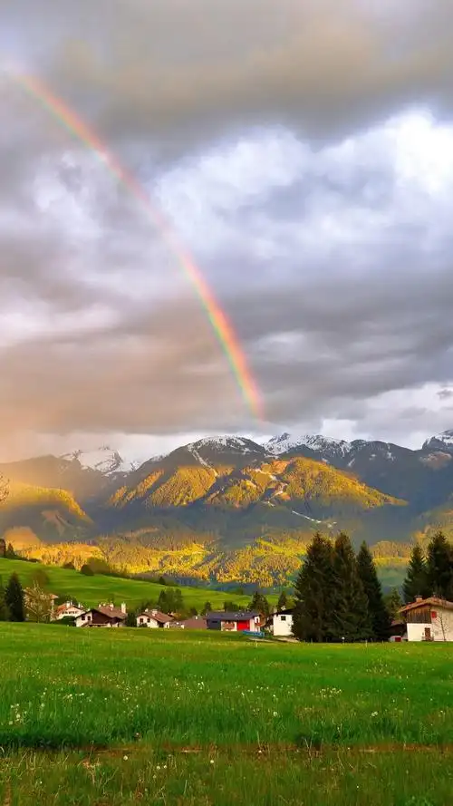 唯美绚丽彩虹风景手机壁纸