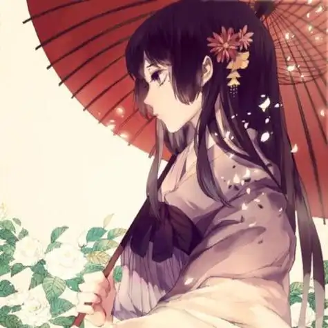 古风头像女生撑伞