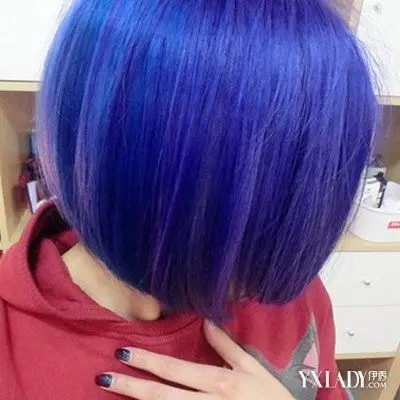 【图】深蓝色头发图片欣赏 了解染发的危害与防范