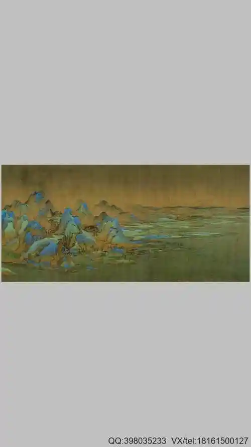 千里江山图卷北宋王希孟作65260x2612像素绢本设色注释故宫博物院藏