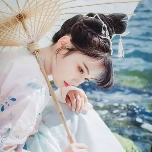 国风古风女生打伞头像图片