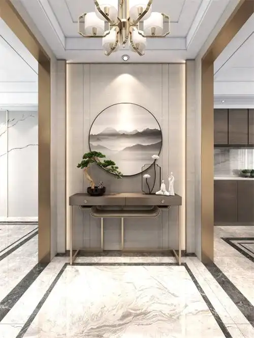 亚林西小区 新中式风格玄关装修效果图