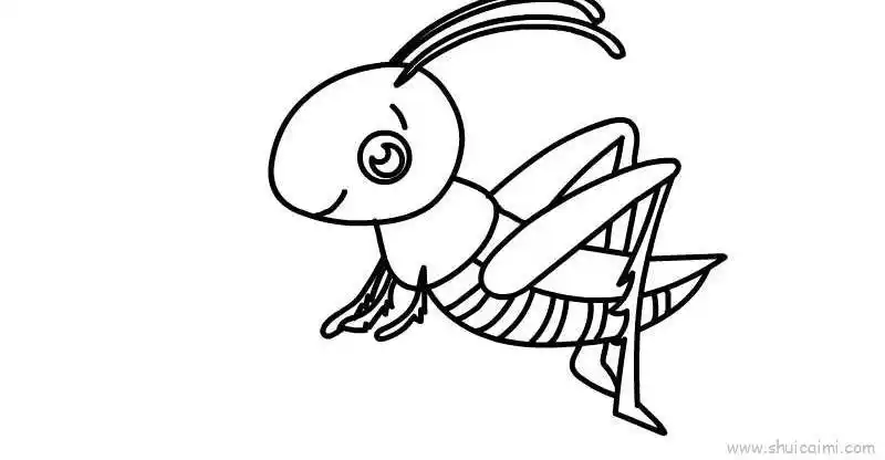 蚱蜢儿童画怎么画蚱蜢简笔画画法