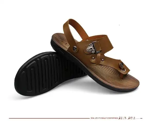 热卖 货到付款 男士凉鞋沙滩鞋男式拖鞋套脚商务休闲鞋2015春夏新款