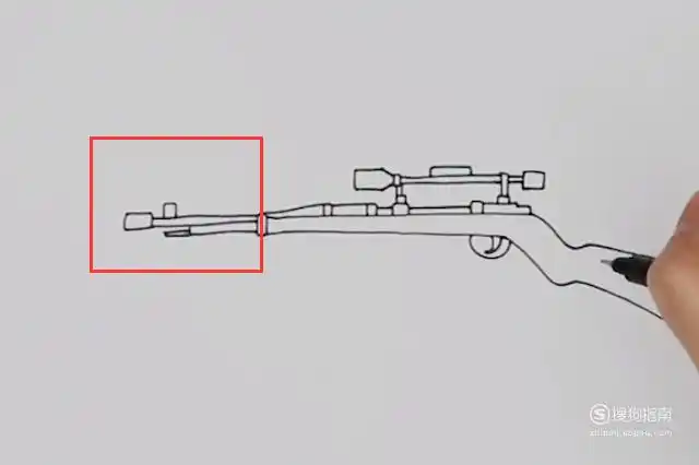 绝地求生98k简笔画