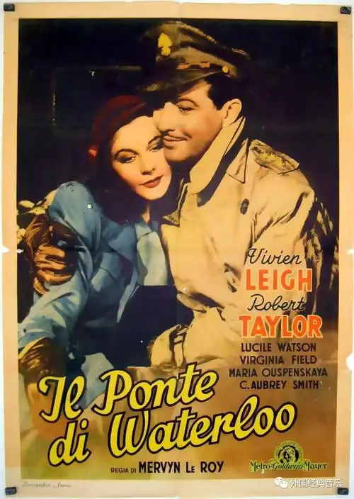 经典怀旧电影魂断蓝桥海报相册男女主角太好看了