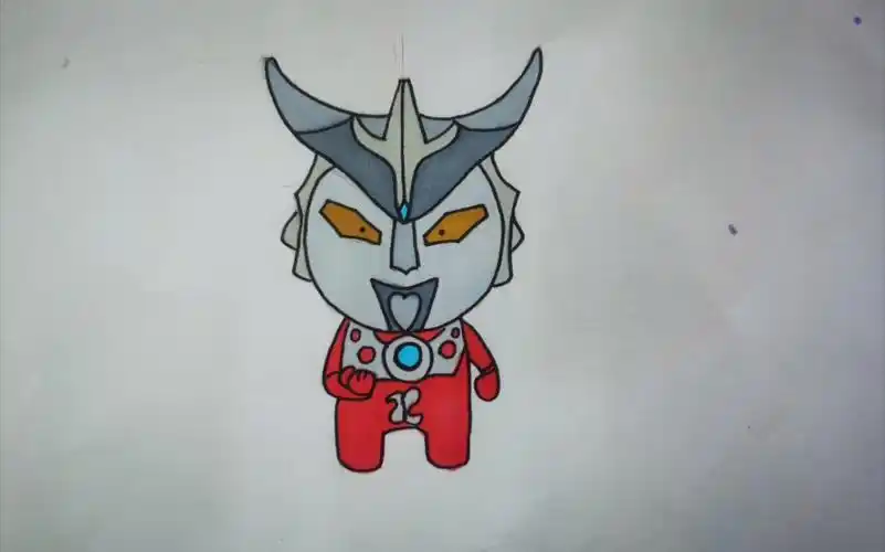 奥特曼雷欧,手绘教程,兄弟们卷起来,偷偷努力卷起来