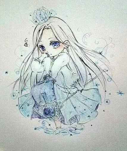 萌版动漫人物简笔画奇迹暖暖