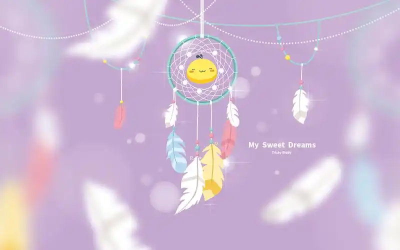 油爆叽丁少女心卡通图片桌面壁纸