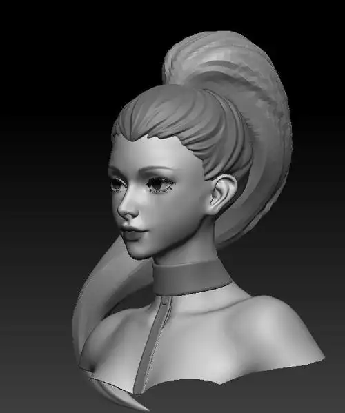 ps:头发注意走势合理,层次分明.不要太贴头皮,制造出蓬松感.