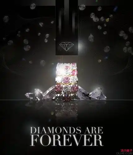 ps合成奢华亮丽的漂亮宝石广告海报