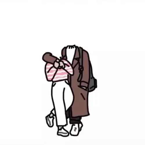超火无头小人情侣头像在这里