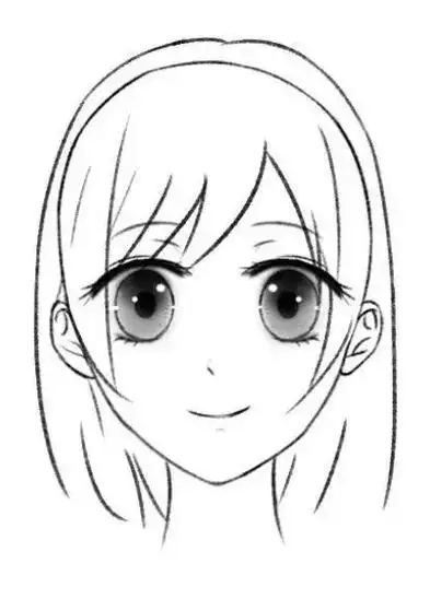 二次元动漫人物的脸怎么画?教你绘画人物正脸的小技巧!